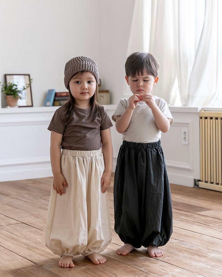 Oatmeal - Korean Children Fashion - #fashionkids - Aladdin Pants - 8