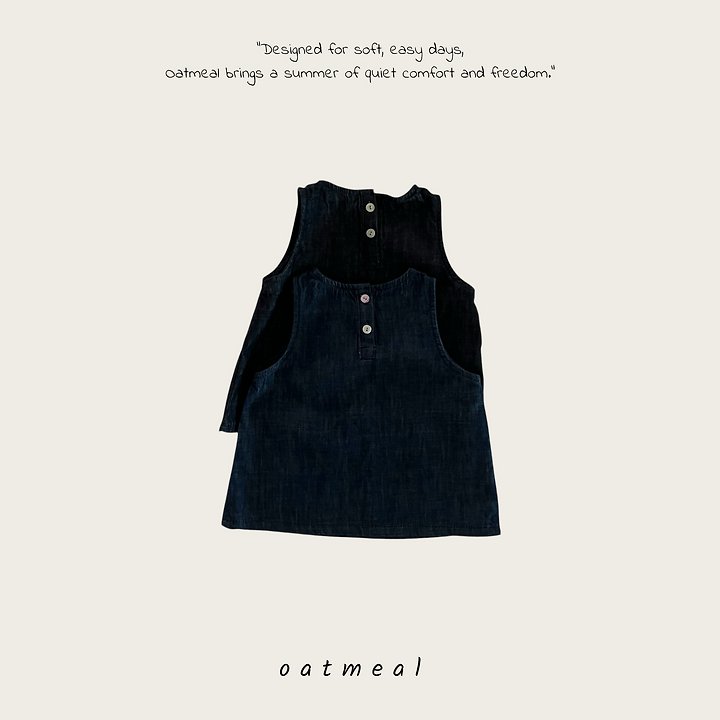 Oatmeal - Korean Children Fashion - #fashionkids - Daily Denim Set - 5