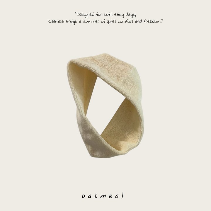 Oatmeal - Korean Children Fashion - #fashionkids - Towel Hairband - 3