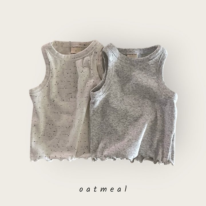 Oatmeal - Korean Children Fashion - #kidsstore - Michelle Sleeveless