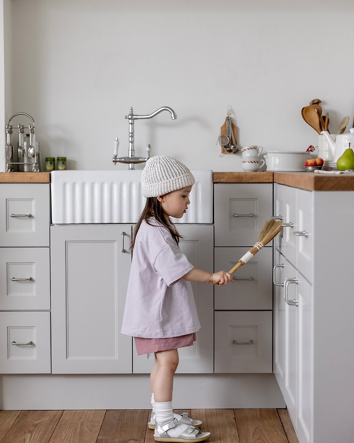 Oatmeal - Korean Children Fashion - #kidsstore - Soleil Round Tee - 7