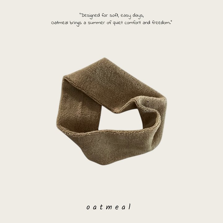 Oatmeal - Korean Children Fashion - #kidsstore - Towel Hairband - 5
