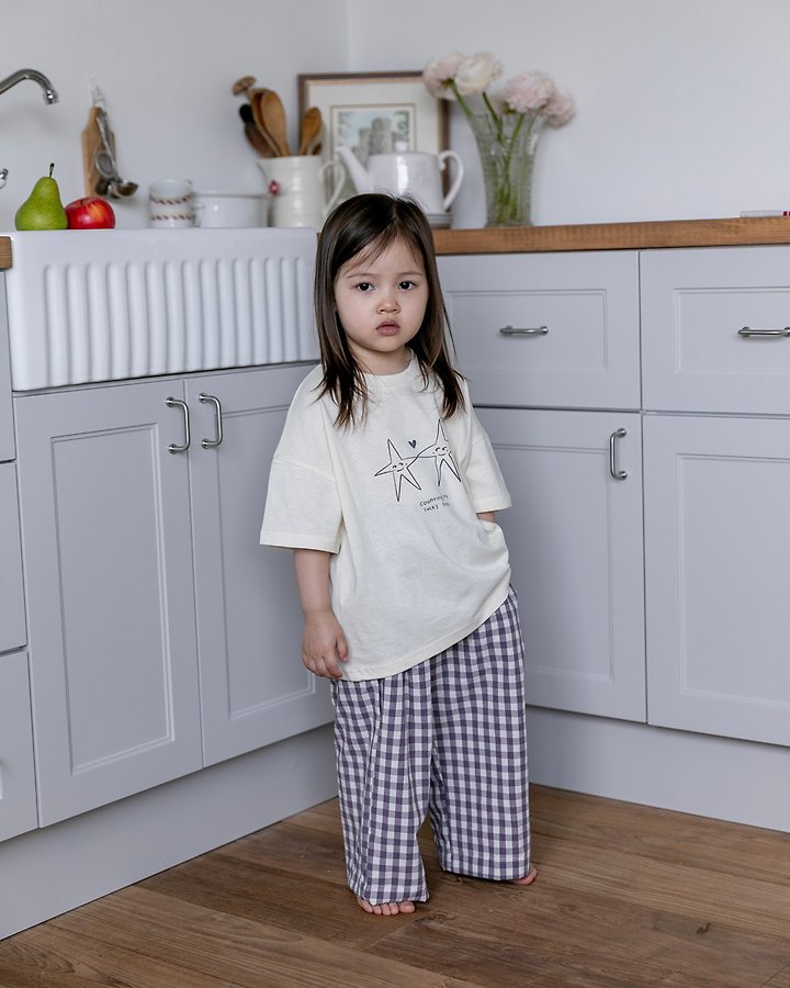 Oatmeal - Korean Children Fashion - #kidzfashiontrend - Star Round Tee - 7