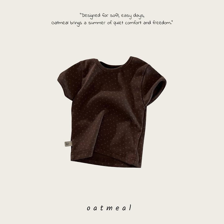 Oatmeal - Korean Children Fashion - #kidzfashiontrend - Flower Round Tee - 3