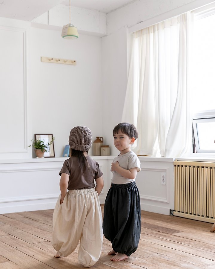 Oatmeal - Korean Children Fashion - #kidzfashiontrend - Aladdin Pants - 11