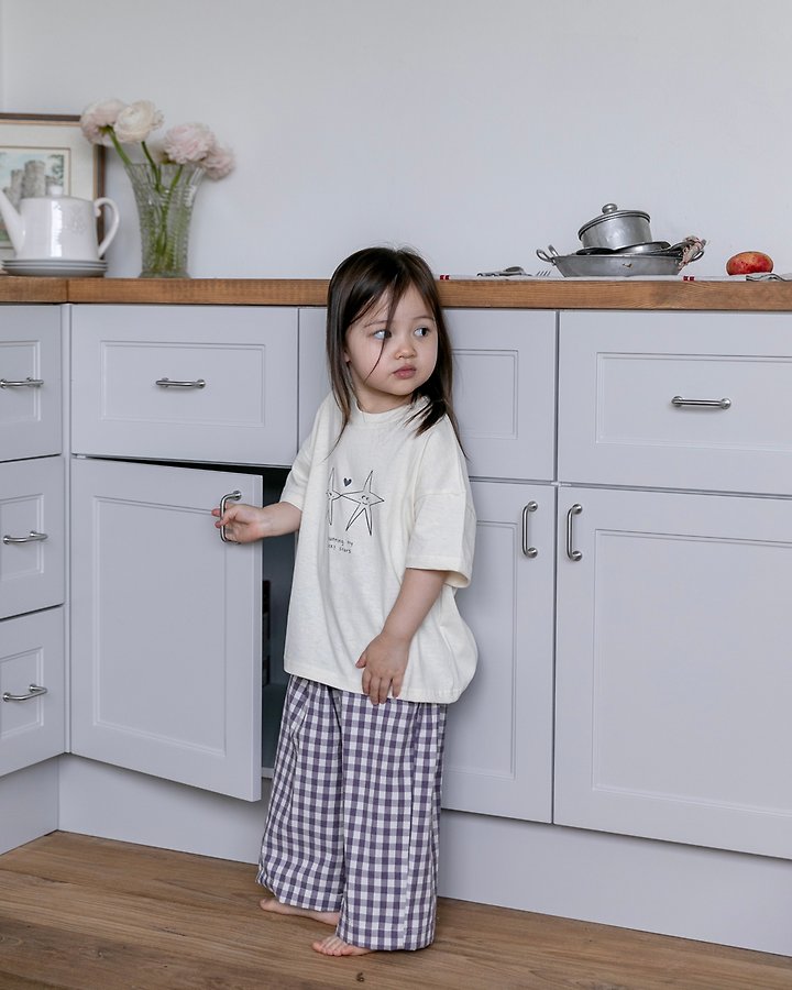 Oatmeal - Korean Children Fashion - #littlefashionista - Star Round Tee - 9