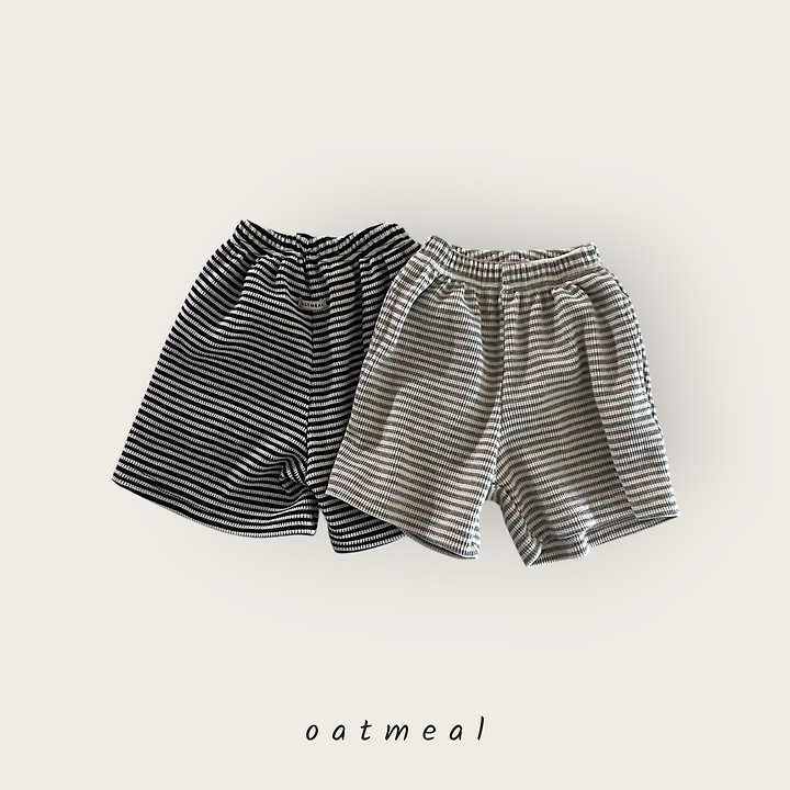 Oatmeal - Korean Children Fashion - #littlefashionista - Mini Style Shorts