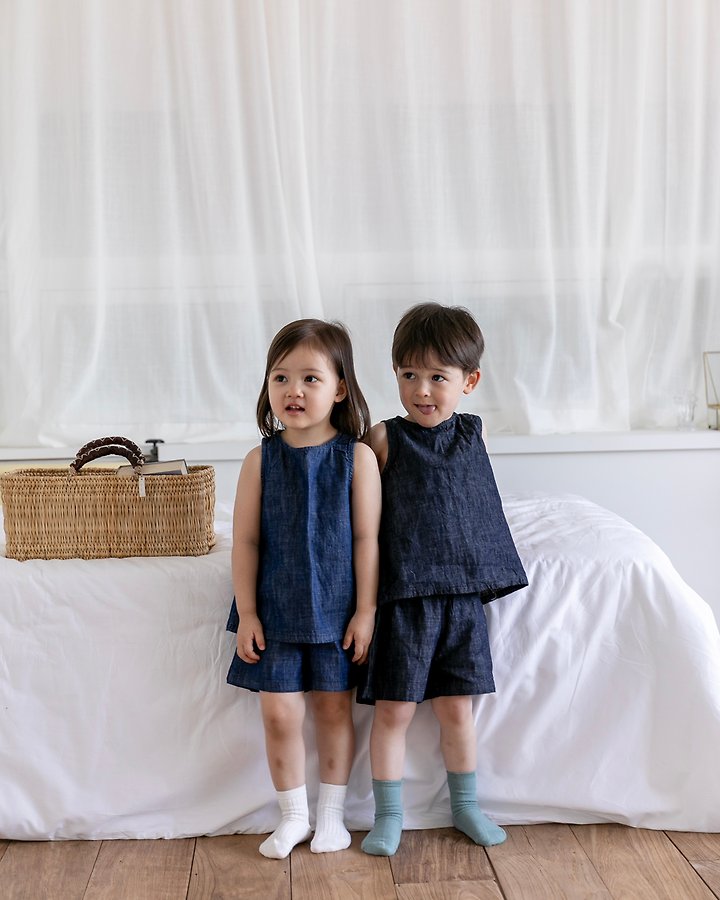 Oatmeal - Korean Children Fashion - #littlefashionista - Daily Denim Set - 10