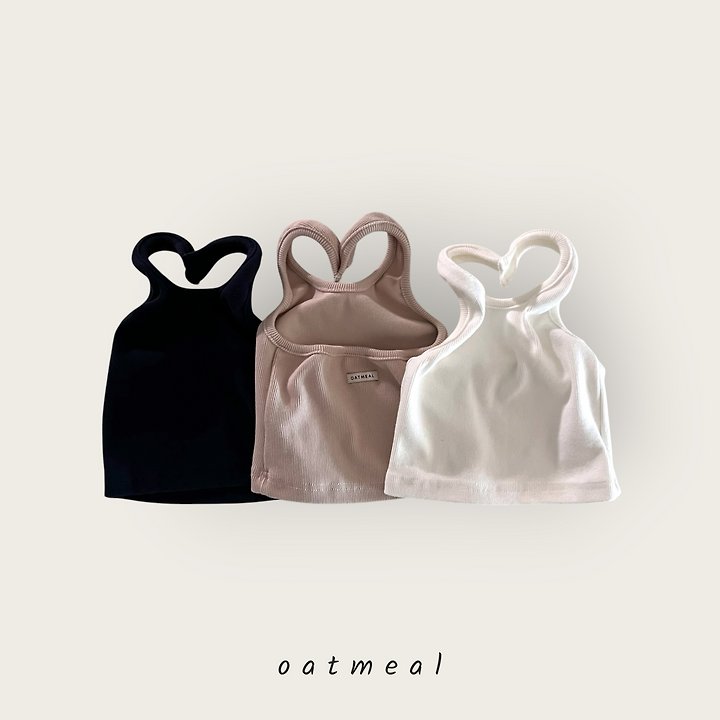 Oatmeal - Korean Children Fashion - #magicofchildhood - Jexy Sleeveless