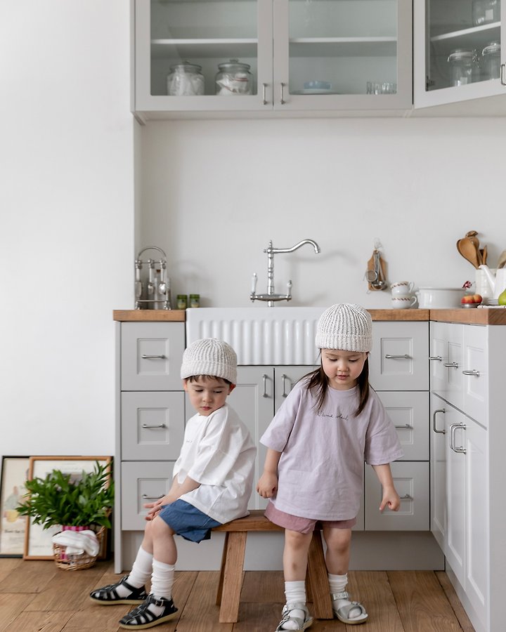 Oatmeal - Korean Children Fashion - #magicofchildhood - Soleil Round Tee - 11
