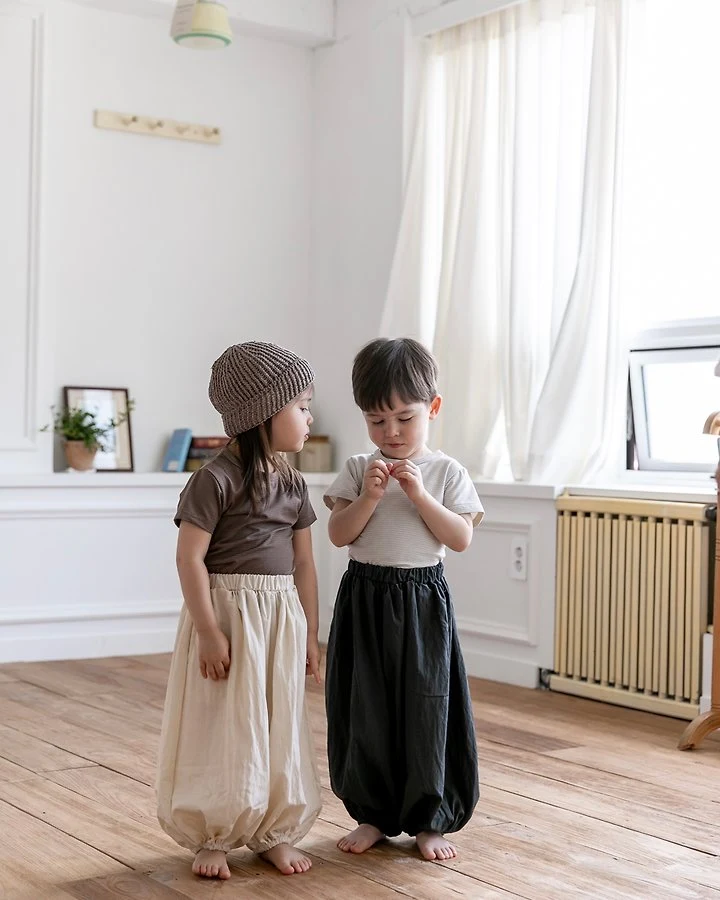 Oatmeal - Korean Children Fashion - #magicofchildhood - Cos Style Round Tee - 8