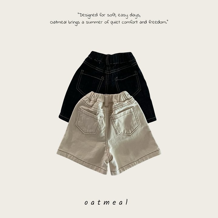 Oatmeal - Korean Children Fashion - #littlefashionista - Everyday Shorts - 4