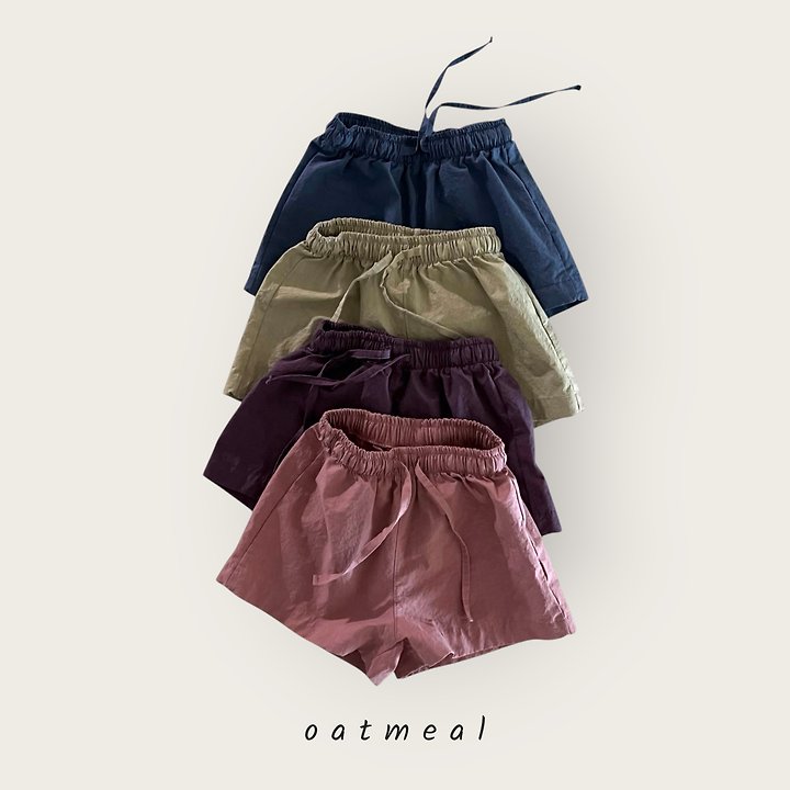 Oatmeal - Korean Children Fashion - #magicofchildhood - Basic Shorts