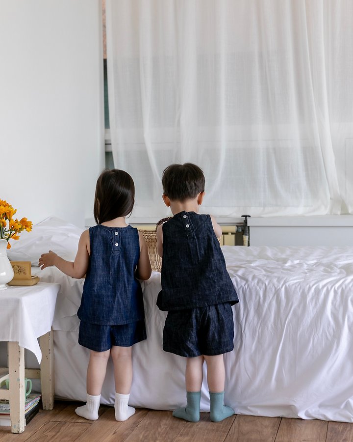 Oatmeal - Korean Children Fashion - #magicofchildhood - Daily Denim Set - 11