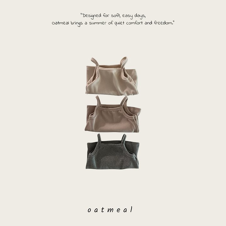Oatmeal - Korean Children Fashion - #minifashionista - Bear Sleeveless - 5