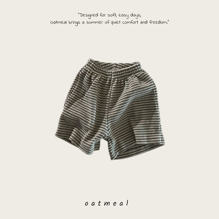 Oatmeal - Korean Children Fashion - #minifashionista - Mini Style Shorts - 3