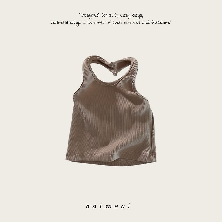 Oatmeal - Korean Children Fashion - #prettylittlegirls - Jexy Sleeveless - 3