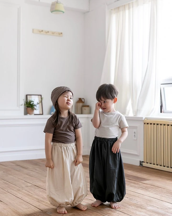 Oatmeal - Korean Children Fashion - #prettylittlegirls - Cos Style Round Tee - 10