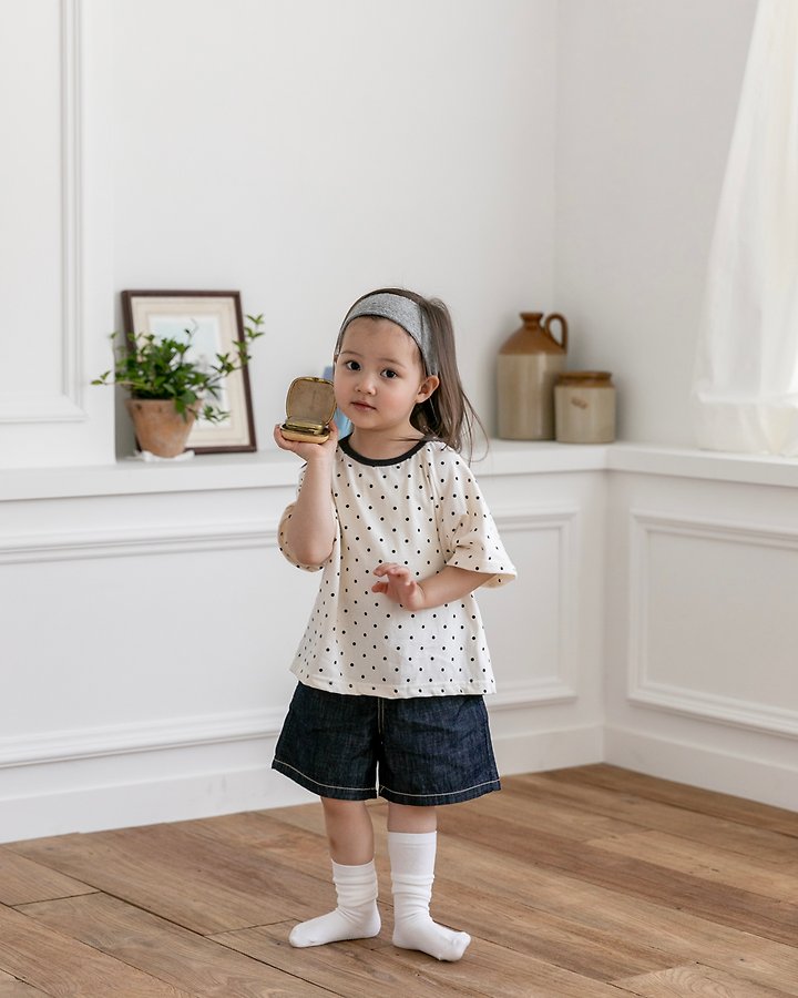 Oatmeal - Korean Children Fashion - #todddlerfashion - Everyday Shorts - 7