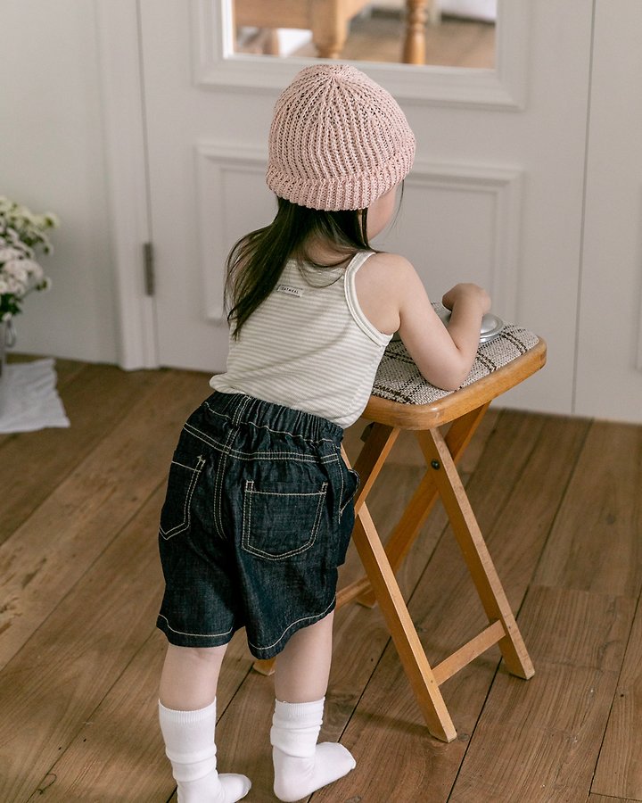 Oatmeal - Korean Children Fashion - #toddlerclothing - Everyday Shorts - 8