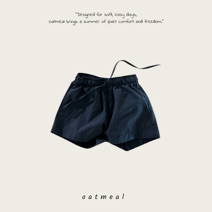 Oatmeal - Korean Children Fashion - #toddlerclothing - Basic Shorts - 5