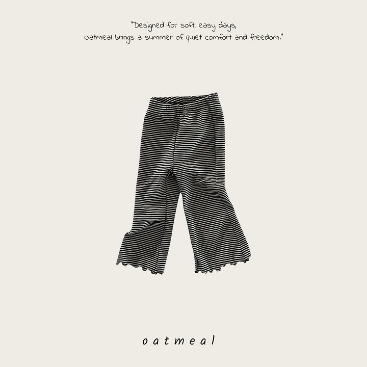 Oatmeal - Korean Children Fashion - #toddlerclothing - Reina Bootcut Pants - 3