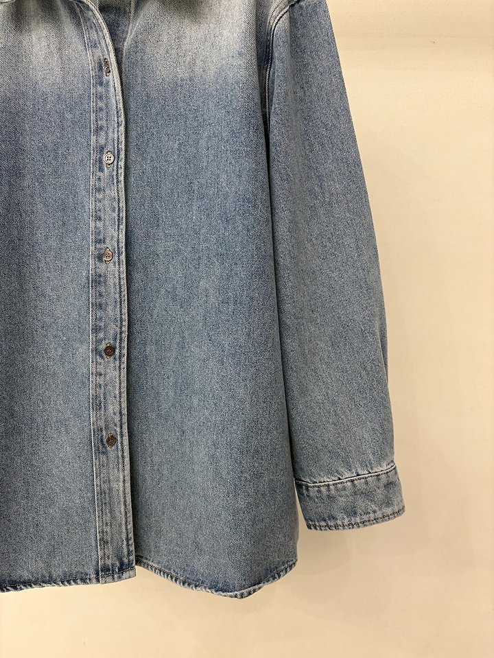 Ohao - Korean Women Fashion - #momslook - Denim Shirt - 3