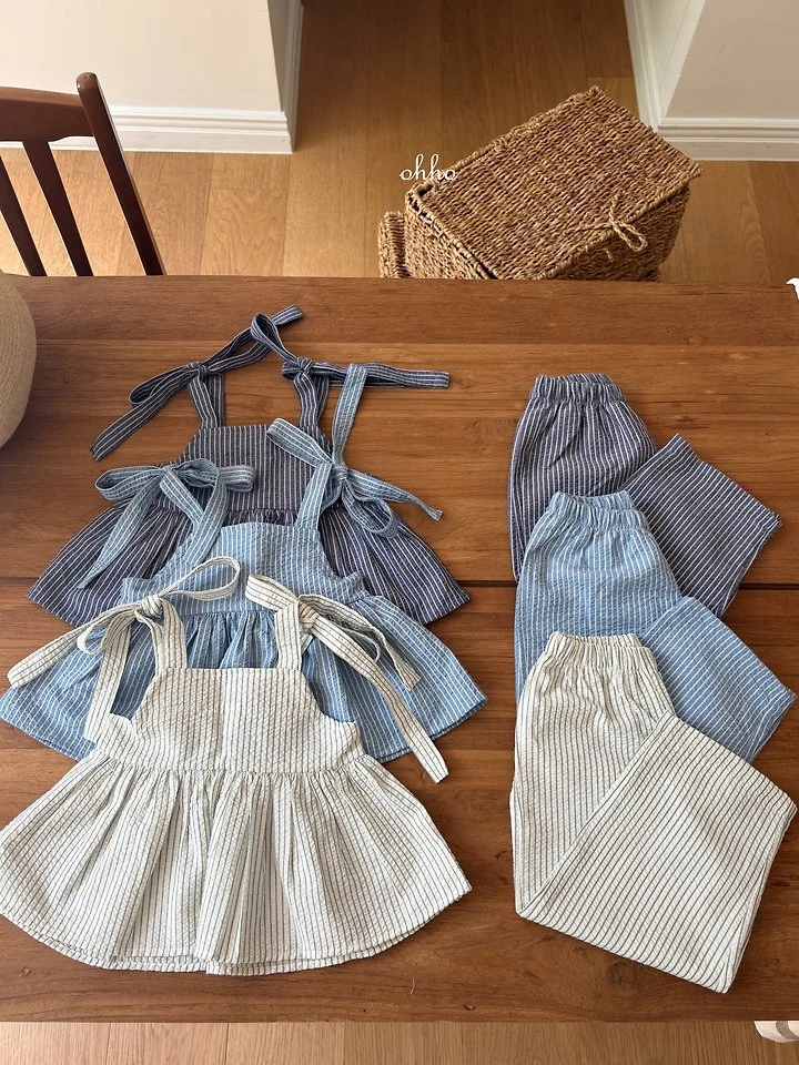 Ohho - Korean Children Fashion - #Kfashion4kids - Pepper Stripe Pants - 6