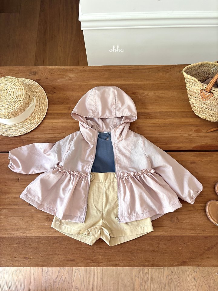 Ohho - Korean Children Fashion - #Kfashion4kids - Summer Frill Windbreaker - 3