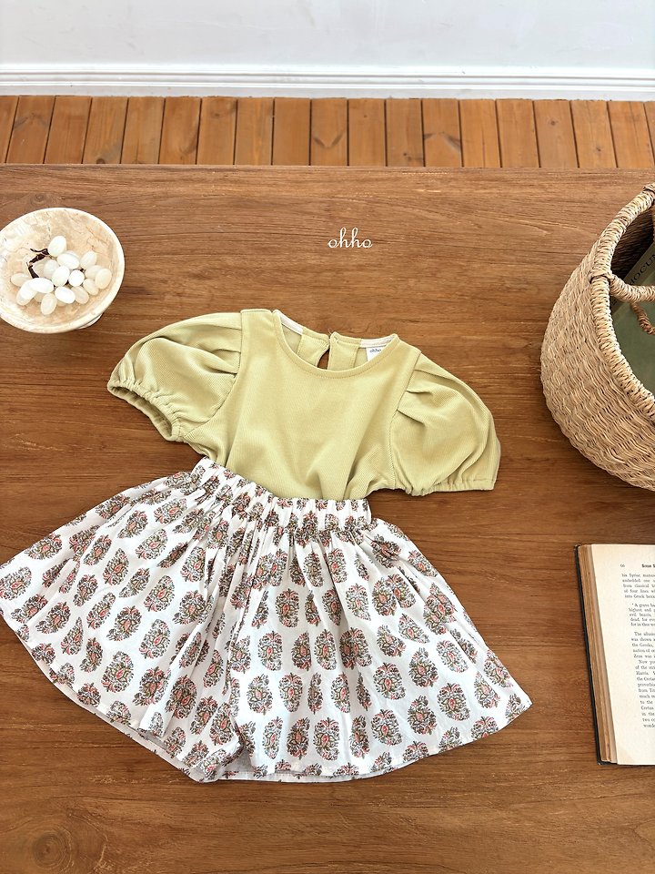 Ohho - Korean Children Fashion - #Kfashion4kids - Vanilla Puff Tee - 2