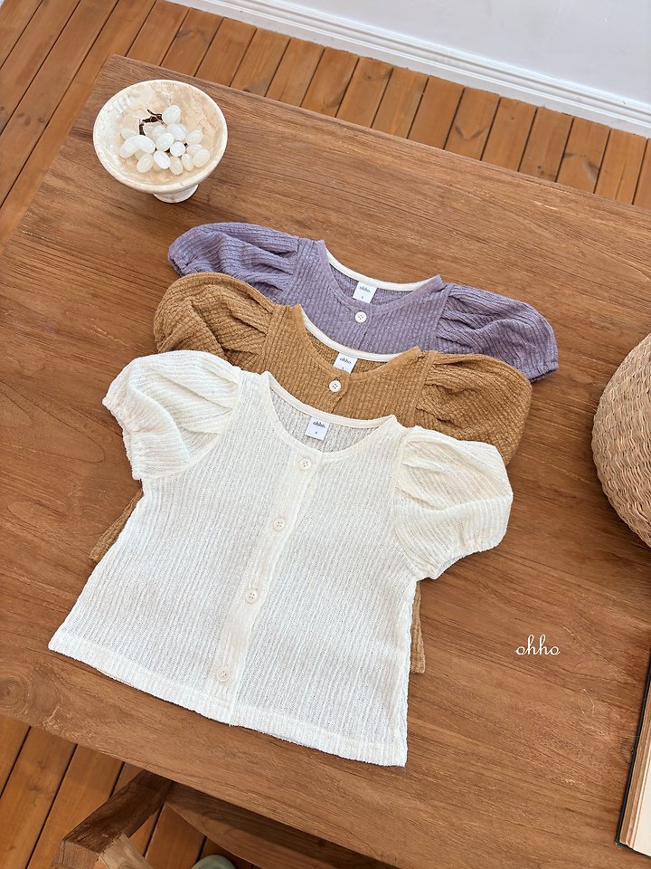 Ohho - Korean Children Fashion - #Kfashion4kids - French Short Sleeve Cardigan - 12