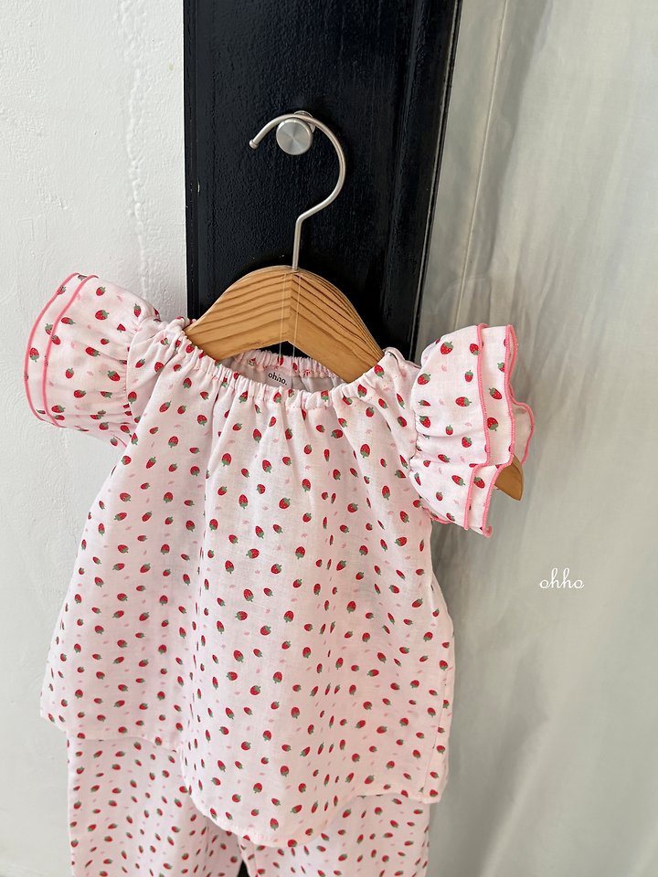 Ohho - Korean Children Fashion - #kidzfashiontrend - Berry Berry Blouse - 4