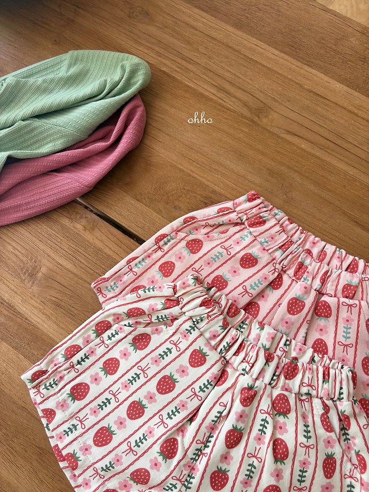 Ohho - Korean Children Fashion - #childofig - Strawberry Shorts - 9