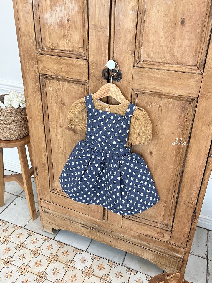 Ohho - Korean Children Fashion - #childofig - Monet Suspender Skirt - 5