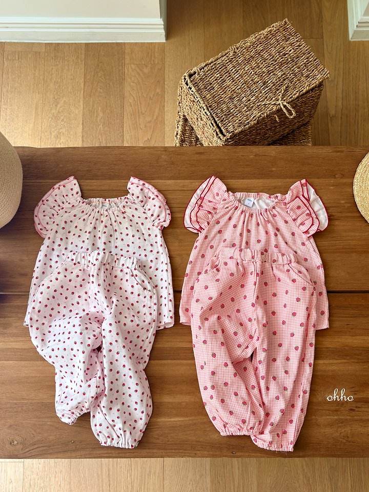 Ohho - Korean Children Fashion - #childofig - Berry Berry Elastic Pants - 9