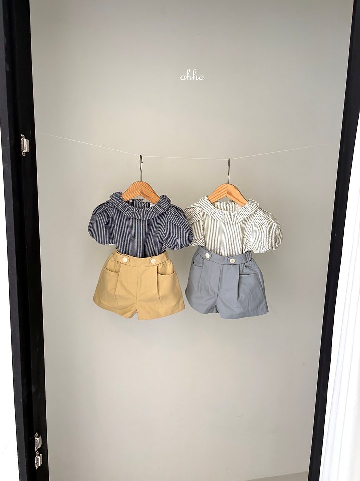 Ohho - Korean Children Fashion - #childofig - Roel Stripe Blouse