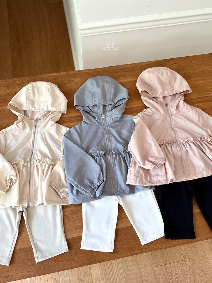 Ohho - Korean Children Fashion - #childrensboutique - Summer Frill Windbreaker - 12
