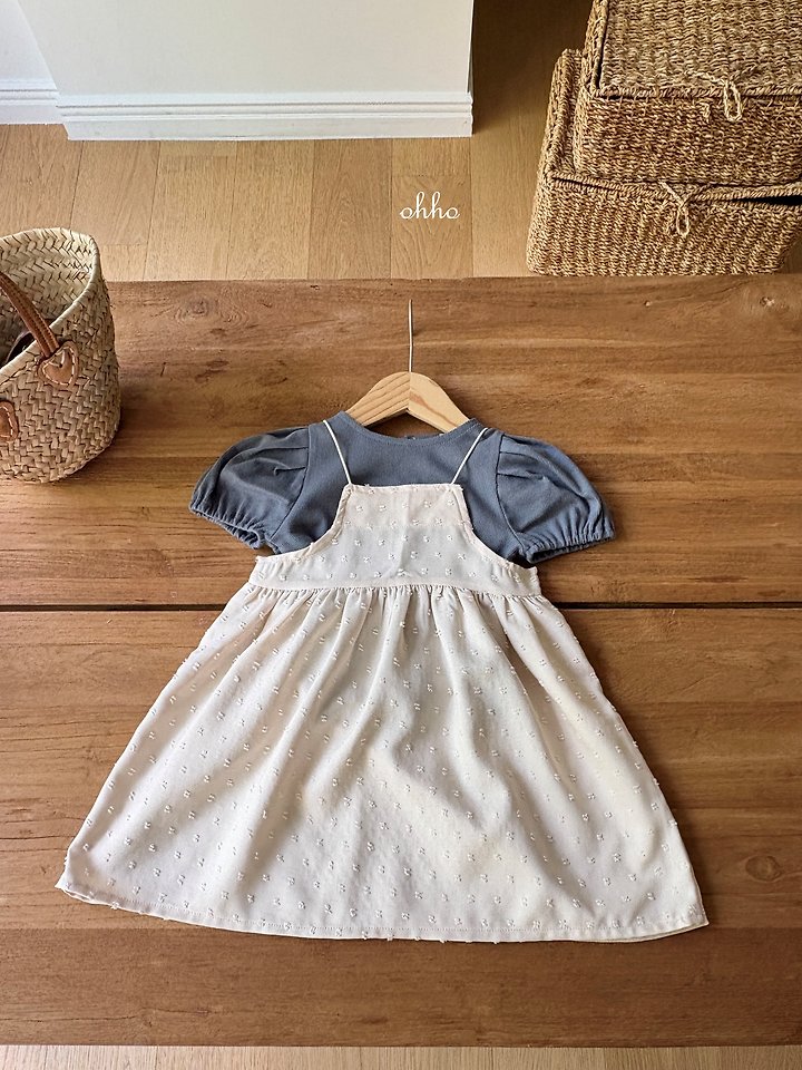 Ohho - Korean Children Fashion - #childrensboutique - Vanilla Puff Tee - 11