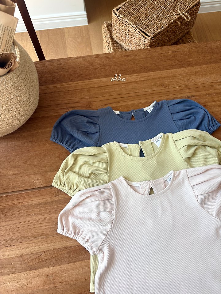 Ohho - Korean Children Fashion - #designkidswear - Vanilla Puff Tee - 12