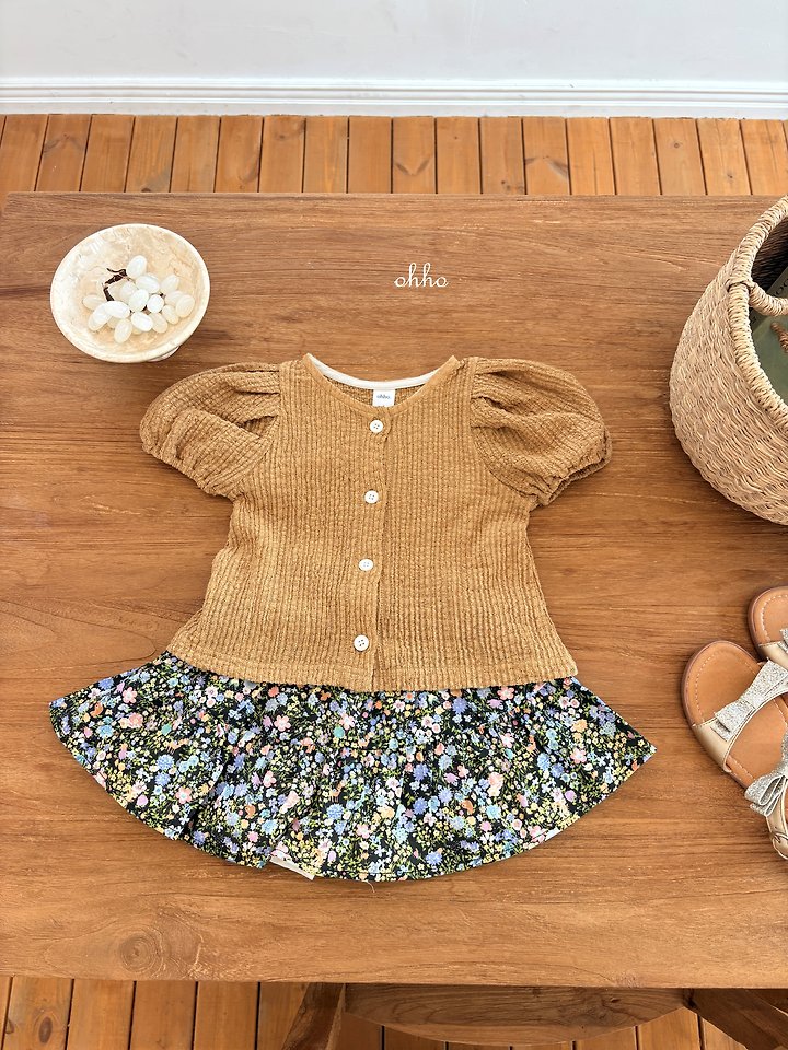 Ohho - Korean Children Fashion - #designkidswear - French Short Sleeve Cardigan - 6