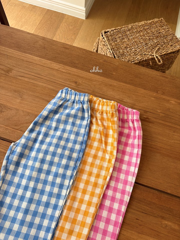 Ohho - Korean Children Fashion - #childrensboutique - Check Frill Pants - 4