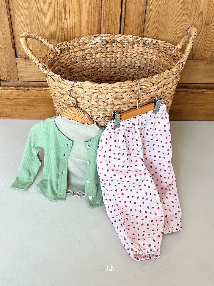 Ohho - Korean Children Fashion - #designkidswear - Berry Berry Elastic Pants - 11