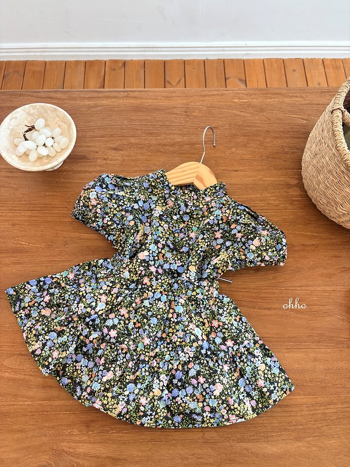 Ohho - Korean Children Fashion - #discoveringself - Floral Shirring Skirt - 2