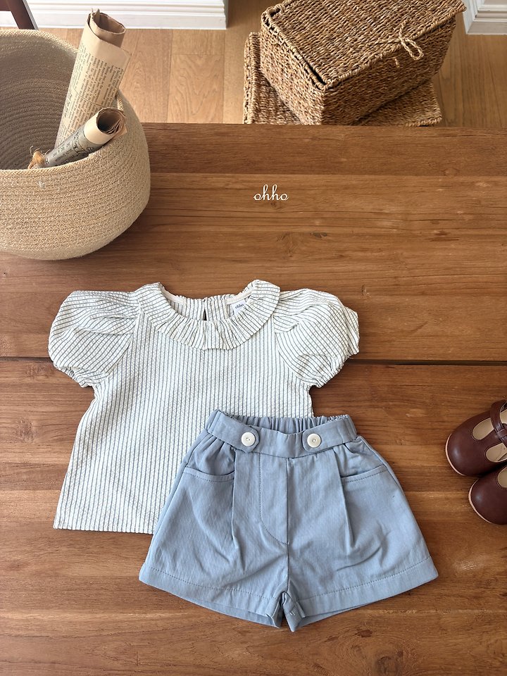 Ohho - Korean Children Fashion - #discoveringself - Roel Stripe Blouse - 5