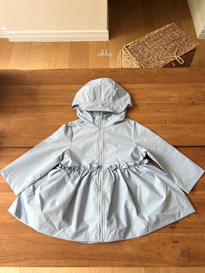 Ohho - Korean Children Fashion - #discoveringself - Frill Rain Jacket - 4