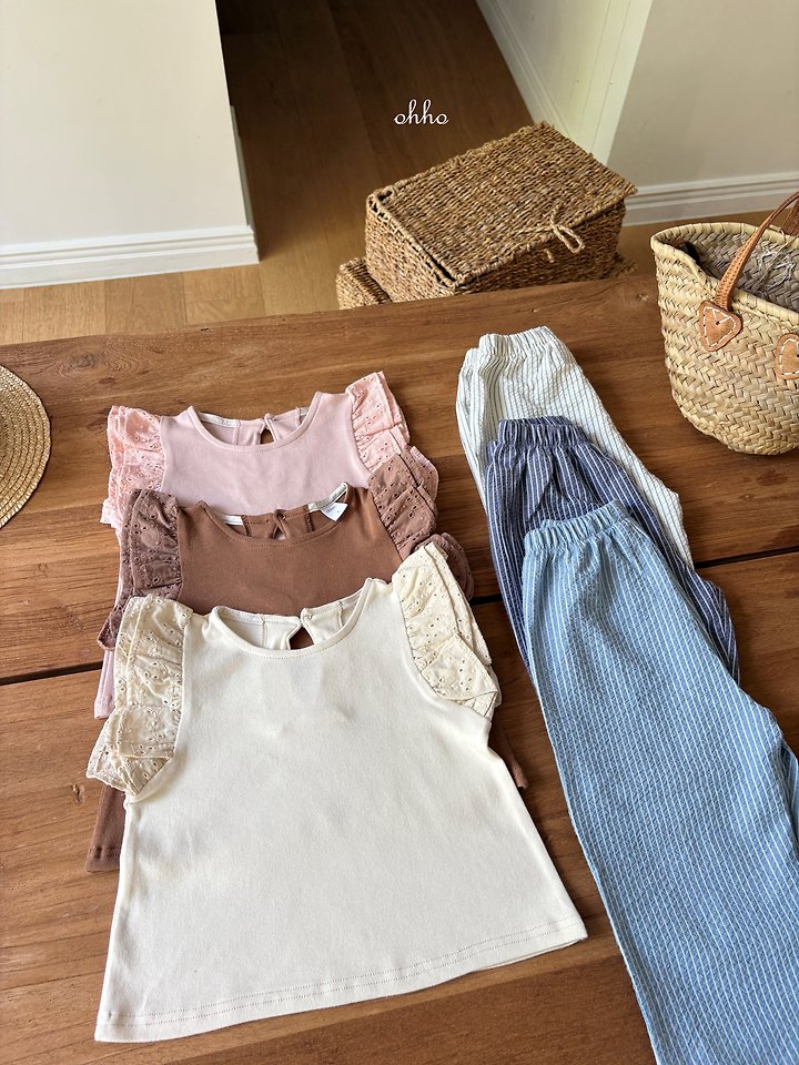 Ohho - Korean Children Fashion - #fashionkids - Angel Embroidery Wing Tee - 10