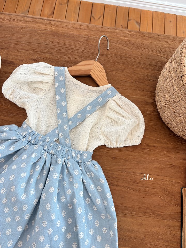 Ohho - Korean Children Fashion - #fashionkids - Monet Suspender Skirt - 9