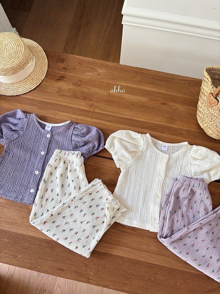 Ohho - Korean Children Fashion - #kidsshorts - French Short Sleeve Cardigan - 9