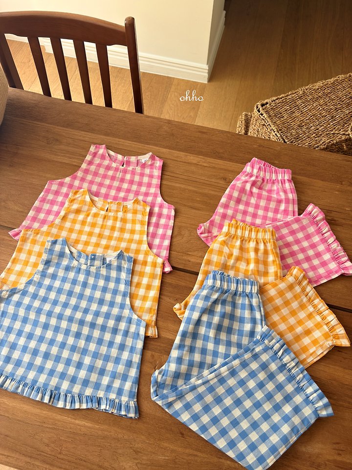 Ohho - Korean Children Fashion - #kidsshorts - Check Frill Pants - 7