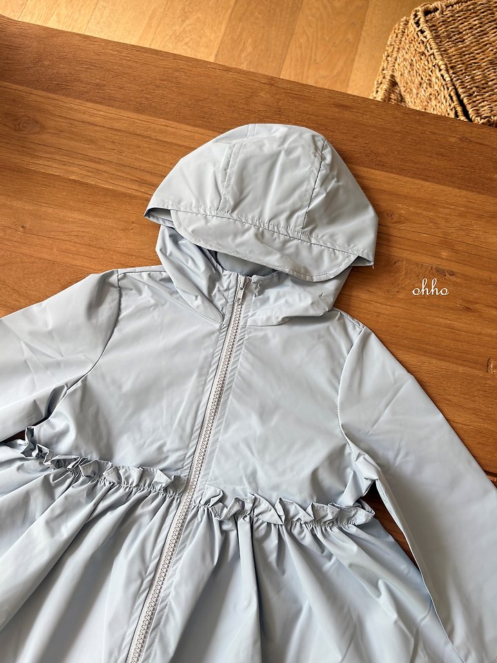 Ohho - Korean Children Fashion - #kidsstore - Frill Rain Jacket - 6